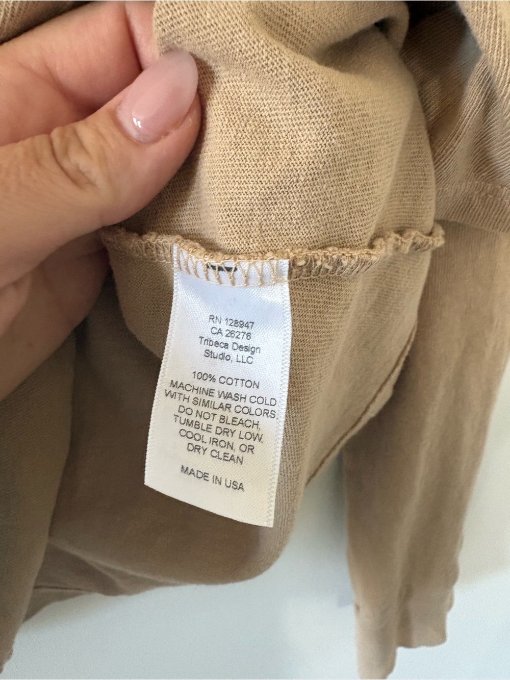 NILI LOTAN Liam Button Down Shirt Khaki - Picture 4 of 5